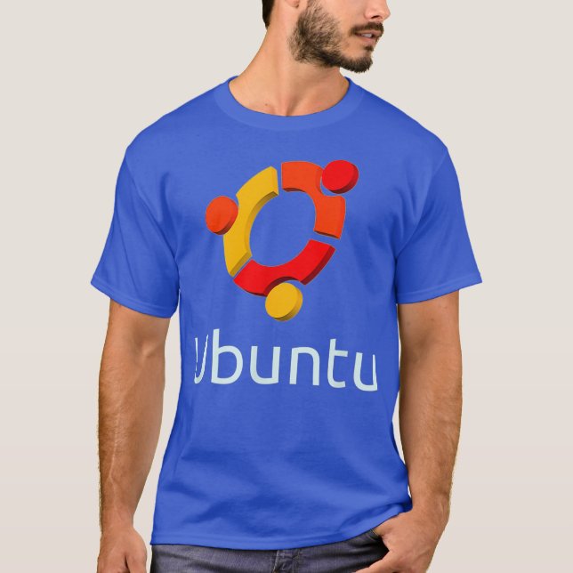 Ubuntu Os  Linu Tu Penguin Tee (Framsida)