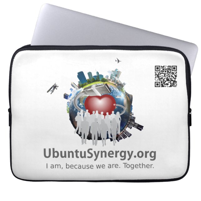 Ubuntu Synergy - Laptop sleeve 13 tum (Framsidan)