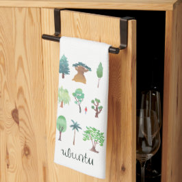 Ubuntu Träd Kitchen Towel Kökshandduk