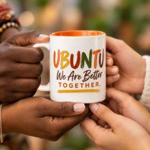 Ubuntu Vi Är Bättre Tillsammans-Mugg