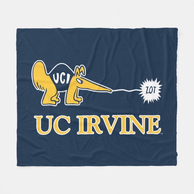 UC Irvine | UCI Anteaters Zot! Fleecefilt (Framsidan (Horisontell))