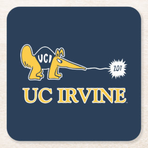 UC Irvine UCI Anteaters Zot! Underlägg Papper Kvadrat