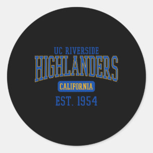 UC Riverside Highlanders Est Date Runt Klistermärke