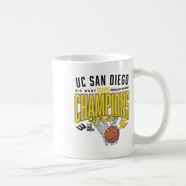 Uc San Diego Tretons 2025 Regular Season Basketbal Kaffemugg (Höger)