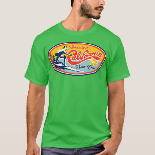UC UCSC Klassisk Surfdesign T Shirt