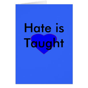 ! UCreate Hate är Taught Hälsningskort