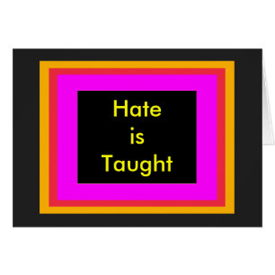 ! UCreate Hate är Taught Hälsningskort