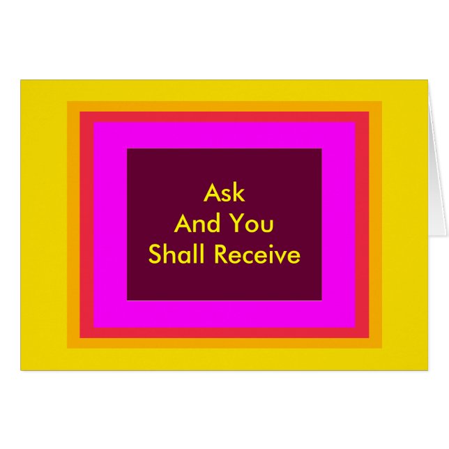 ! UCreate Zazzle - Fråga om du får MUSEUM Hälsningskort (Framsidan Horizontal)