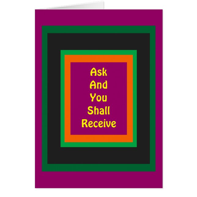 ! UCreate Zazzle - Fråga om du får MUSEUM Hälsningskort (Framsidan)