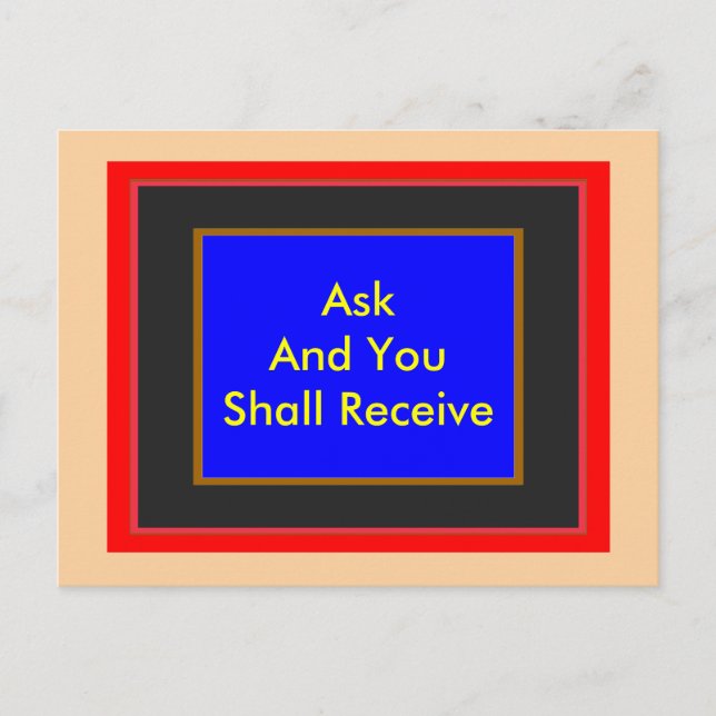 ! UCreate Zazzle - Fråga om du får MUSEUM Vykort (Framsida)