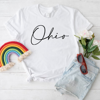 udaderas de Ohio Script State T Shirt
