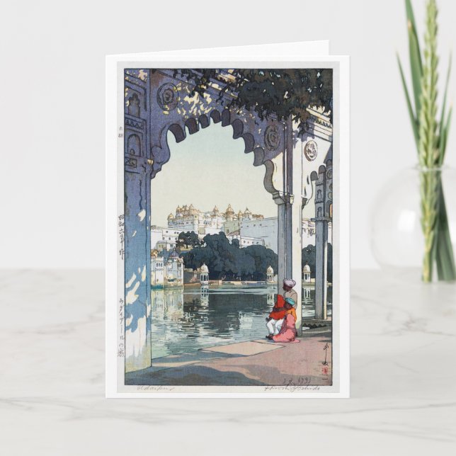 Udaipur Castle, Indien, Hiroshi Yoshida Kort (Framsida)