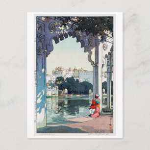 Udaipur Castle, Indien, Hiroshi Yoshida Vykort