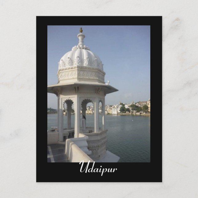 udaipur gazebo vykort (Framsida)