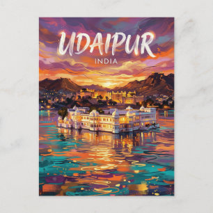 Udaipur Indien Vykort