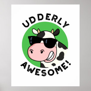 UdÄldre Fantastisk Funny Cow Pun Poster