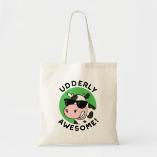 UdÄldre Fantastisk Funny Cow Pun Tygkasse