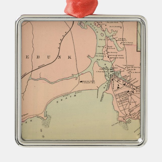 Udd Arundel, Kennebunkport, Maine Julgransprydnad Metall (Framsidan)