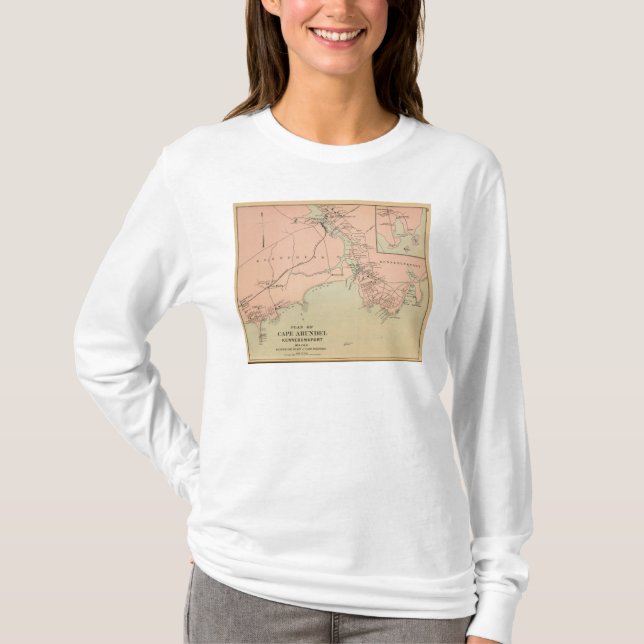 Udd Arundel, Kennebunkport, Maine T Shirt (Framsida)