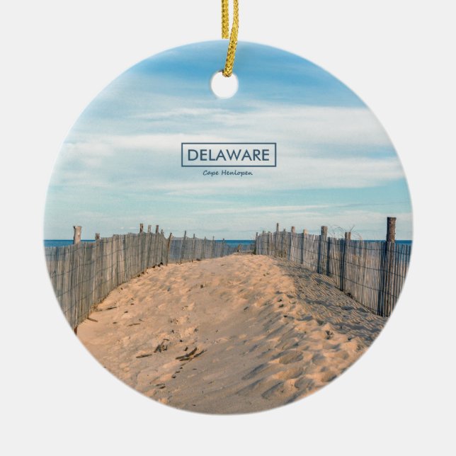 Udd Henlopen. Julgransprydnad Keramik (Framsidan)