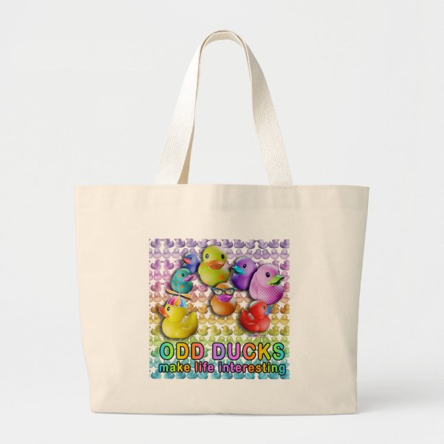 Udda ankor - Rubber Duckies Jumbo Tygkasse (Framsidan)