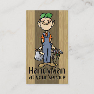 Udda jobb. Handyman. Målare. Byggmästaremall Visitkort