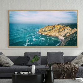 Udde på atlantisk ocean landskap poster