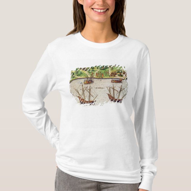 Udden av Florida och delfinfloden Tee Shirt (Framsida)