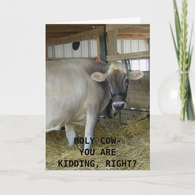 UDDERLY FAB 40 BIRTHDAY HUMOR KORT (Framsida)