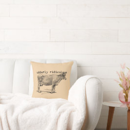 Udderly Ridiculous Punny Cow Kudde