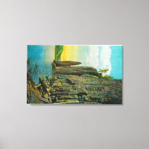 Uddhorn- och cigarrsten på Columbia River Canvastryck