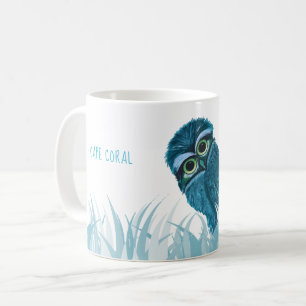 Uddkorall Florida som gräver ugglakonst Kaffemugg