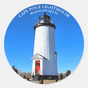 UddPoge fyr, Massachusetts rundaklistermärke Runt Klistermärke