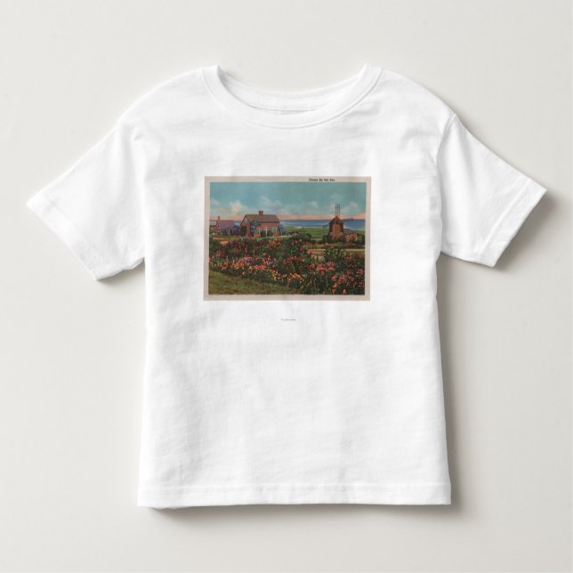 Uddtorsk, MassachusettsHomes vid havet beskådar T-shirt (Framsida)