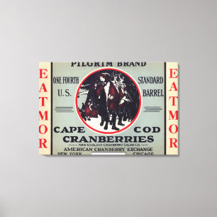 Uddtorsk vallfärdar Eatmor Cranberries brännmär Canvastryck
