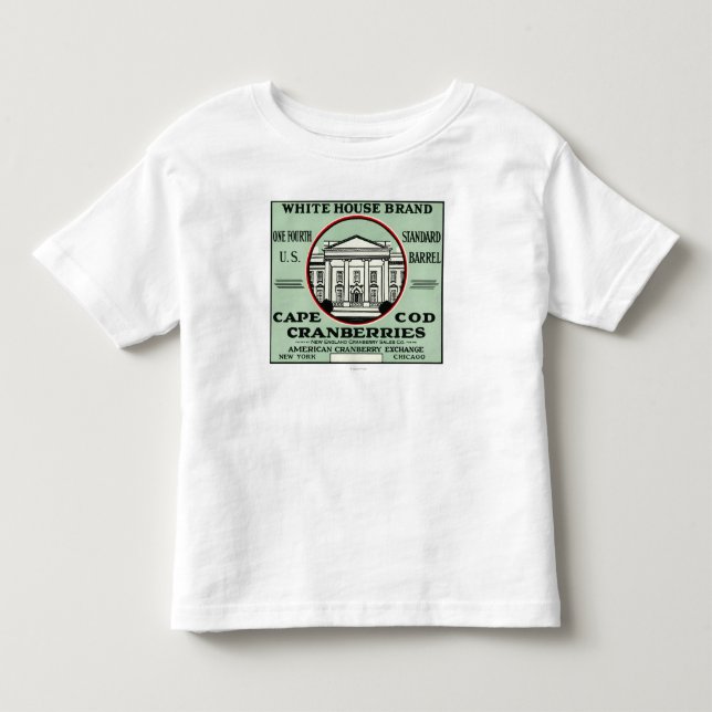 UddtorskVita huset brännmärker Cranberryetiketten T-shirt (Framsida)