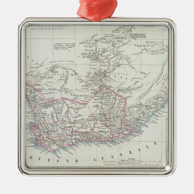 UddTown, Sydafrika 2 Julgransprydnad Metall (Framsidan)