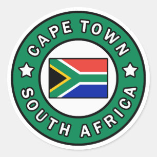 UddTown Sydafrika Runt Klistermärke