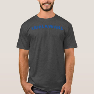 UDelaware Blue Minimalist Oversized T Shirt