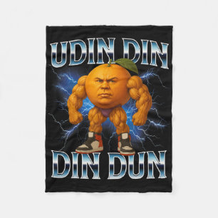 Udin Din Din Dun Funny Italy Brainrot Meme Bodyb Fleecefilt