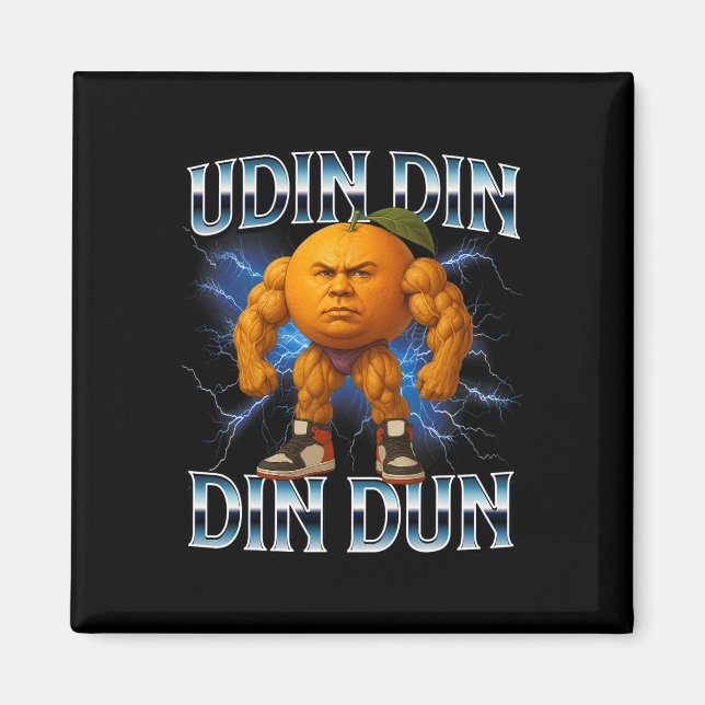 Udin Din Din Dun Funny Italy Brainrot Meme Bodyb Magnet (Framsidan)