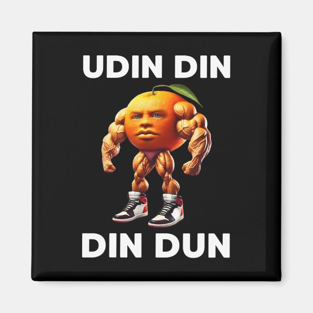 Udin Din Din Dun Italienska Brainrot Meme Udindind Magnet (Framsidan)