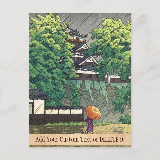 Udo Torn, Kumamoto Castle (Kumamoto-jô Udoyagura) Vykort (Framsida)