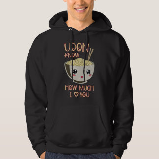 Udon kärlek japansk nudelsoppa Miso design Hoodie