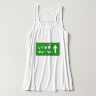 Udon Thani ⚠ Thai Highway Traffic Sign ⚠ Linne Med Racerback