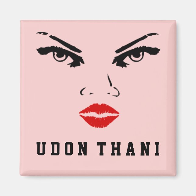 Udon Thani, Thailand Woman Magnet (Framsidan)