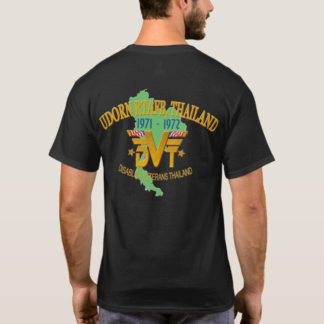 Udorn RTAFB, Thailand veteranT-tröja T Shirt (Baksida)