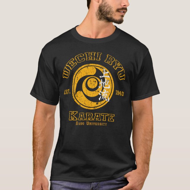 Uechi Ryu Karate Budo Academy Martial Arts Design T Shirt (Framsida)