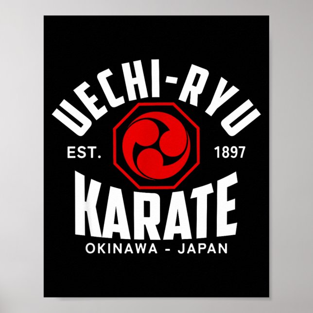 Uechi-ryu Karate Do kampsport Japan Okinawa  Poster (Framsidan)