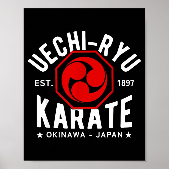 Uechi Ryu Karate Do Martial Arts Japan Tokyo  Poster (Framsidan)
